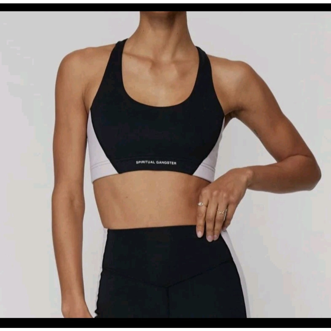 Spiritual Gangster Colorblock Women's Sports Bra Size: Xs